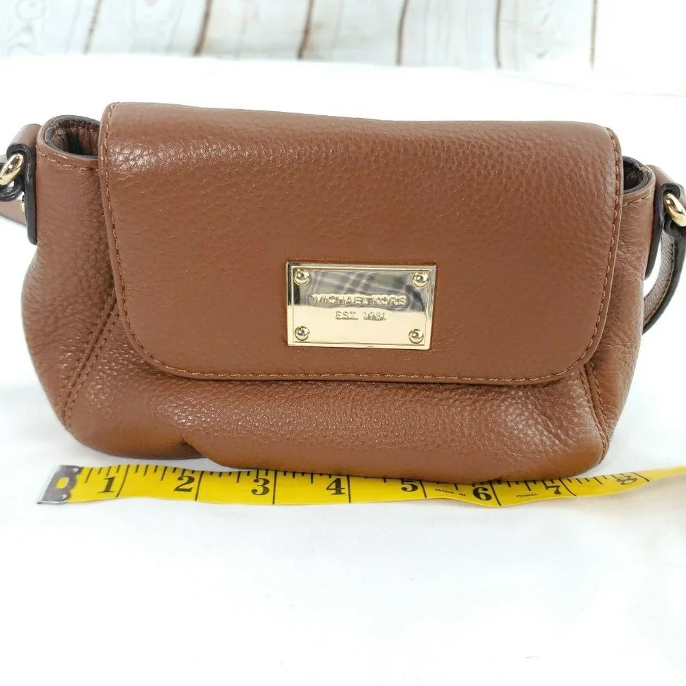 Michael Kors Womens Acorn Brown Leather Adjustable